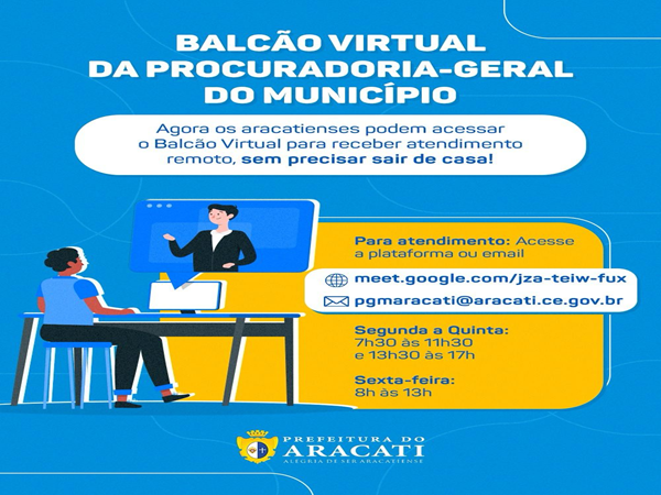 BALCÃO VIRTUAL DA PROCURADORIA GERAL DO MUNICÍPIO